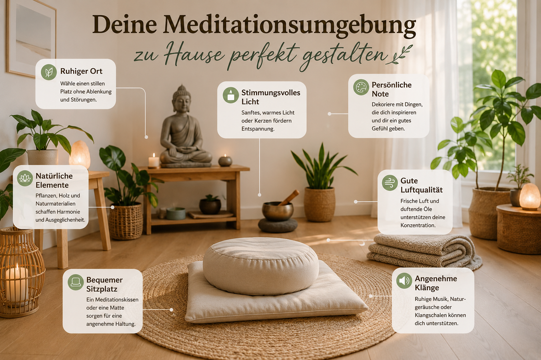 Deine Meditationsumgebung zu Hause perfekt gestalten