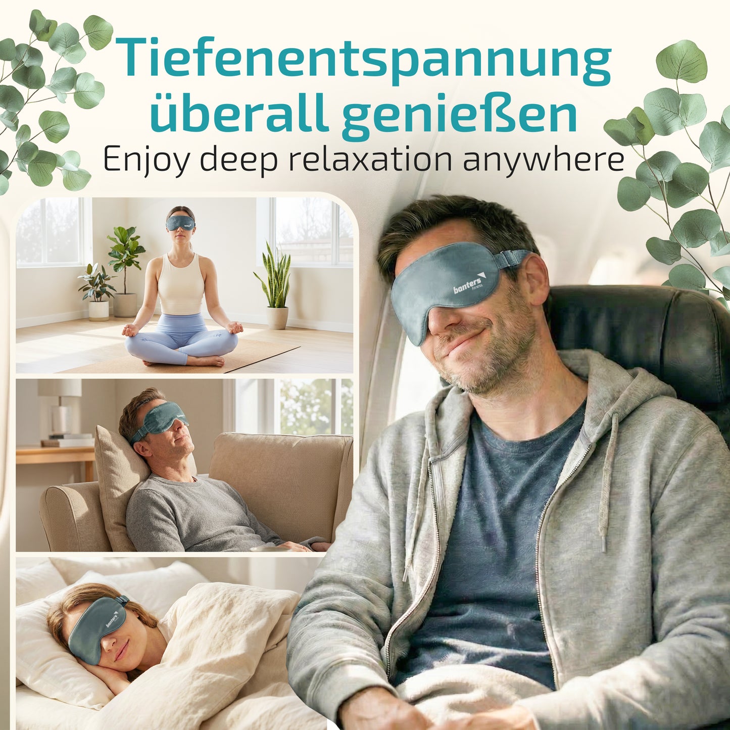 Banters Bio Augenkissen — Lavendel, Eukalyptus oder Cassia