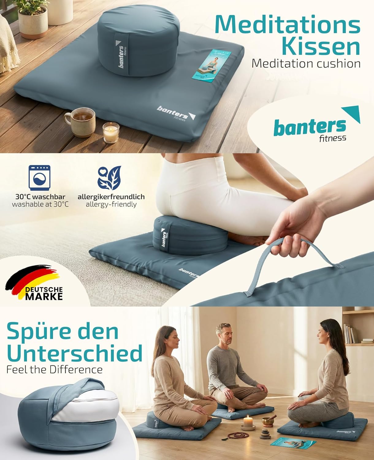 ZABUTON Meditationsmatte — Bio-Baumwolle